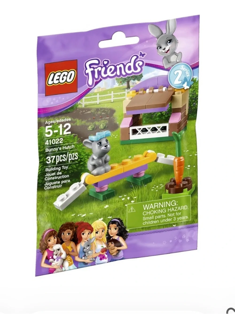 LEGO Friends Lot 41087 & 41022 Bunny & Banies, Bunny’s Hutch Complete Sets